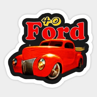 40 Ford PU Surf Tea Party Sticker